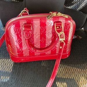 Lois Vuitton Red Handbag